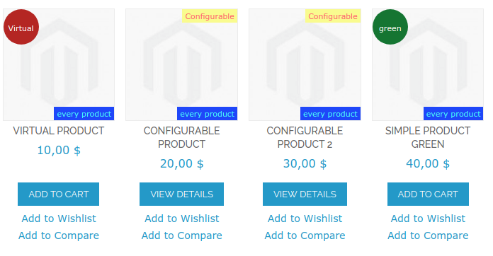 Frontend Product Badges Example
