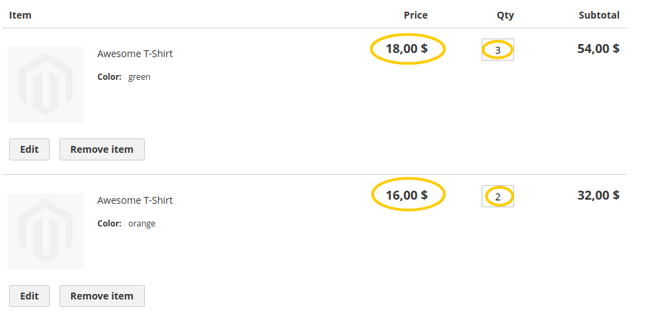Tier Prices With CustomGento_ConfigurableTierPrices - Respective Tier Price